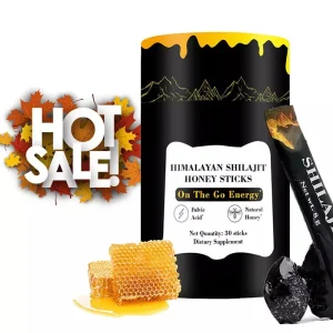 Shilajit Honey Sticks - 30 Himalayan Shilajit Honey Sticks