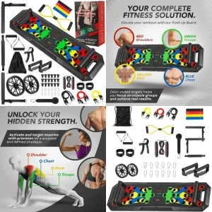 Push Up Board - Portable Multifunction All-in-One Fitness Accessories