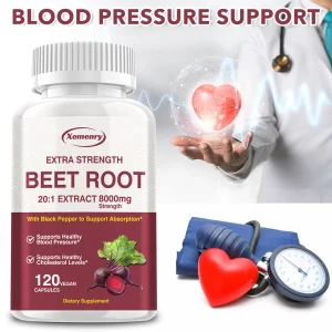 Beet Root Capsules - Supports Healthy Blood Pressure Promotes Circulation
