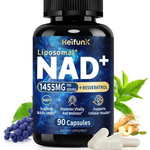 NAD+ with Resveratrol, Enhances Cellular Vitality, Anti-Aging,Boosts Energy and Focus