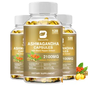 Ashwagandha Root Extract, Improve Sleep, Quality Calm Down Emotions, Relieve Anxiety